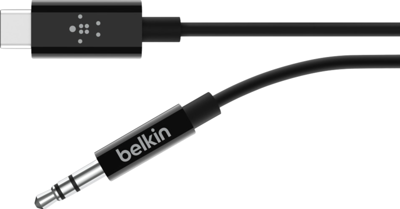 Belkin Rockstar Usb C naar 3,5mm Kabel Converter 0,9m Zwart