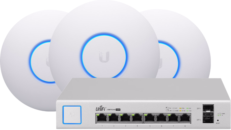 Ubiquiti zakelijk netwerk startpakket - basis verbinding (zonder router)