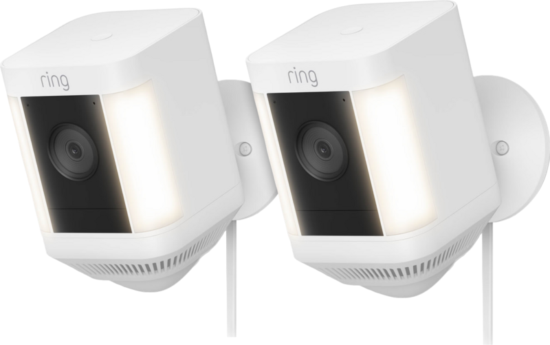 Ring Spotlight Cam Plus - Plug In - Wit - 2-pack