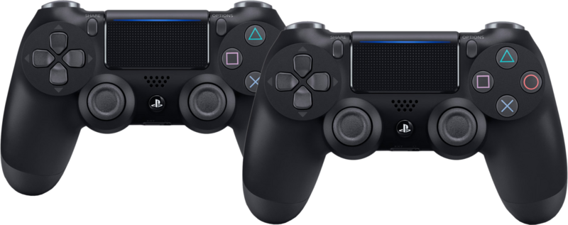 Sony PlayStation 4 Draadloze DualShock V2 4 Controller Zwart Duo Pack