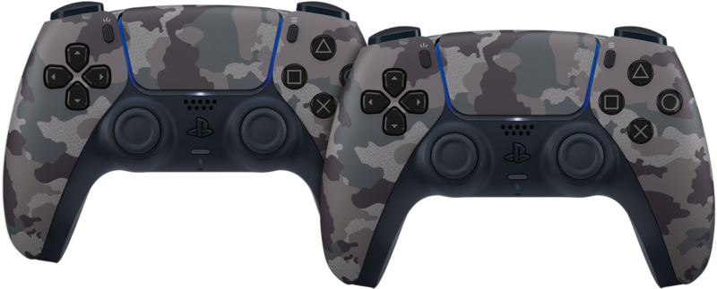 Sony PlayStation 5 DualSense Controller Grey Camo Duo Pack