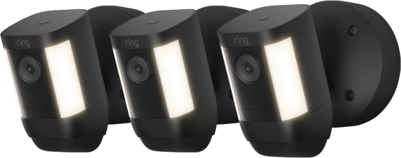 Ring Spotlight Cam Pro - Wired - Zwart - 3-pack