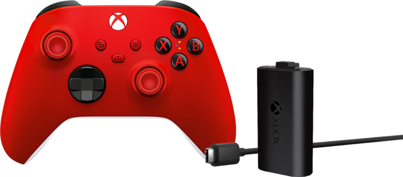 Xbox Series X en S Wireless Controller Rood + Play and Charge Kit