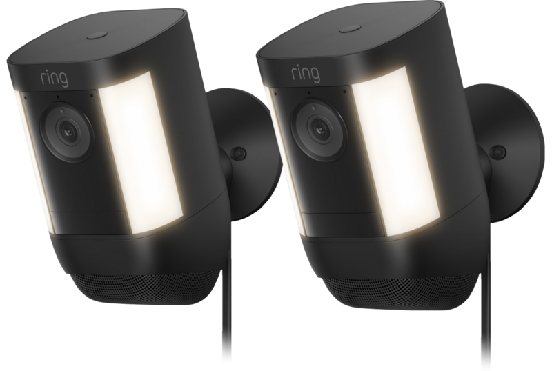 Ring Spotlight Cam Pro - Plug In - Zwart - 2-pack