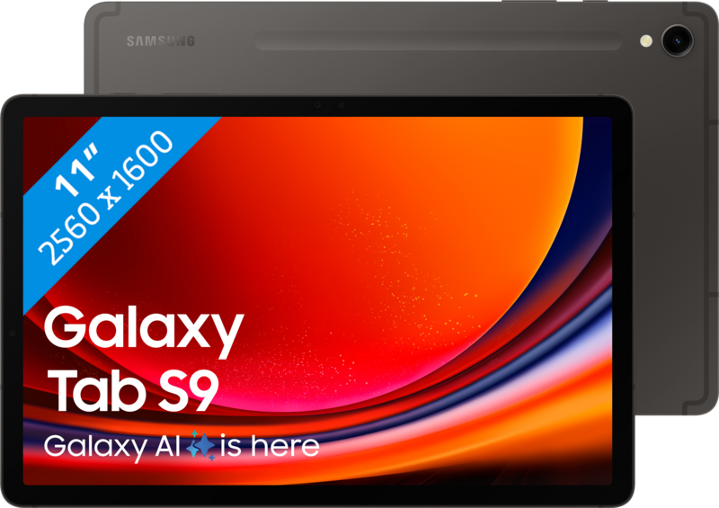 Samsung Galaxy Tab S9 11 inch 256 GB Wifi  Zwart