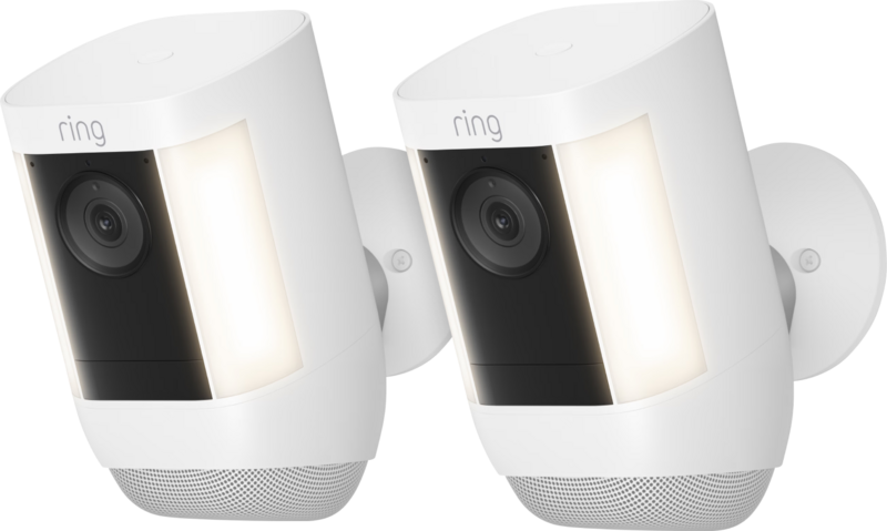 Ring Spotlight Cam Pro - Battery - Wit - 2-pack