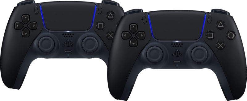 Sony Playstation 5 DualSense Draadloze Controller Midnight Black Duo Pack