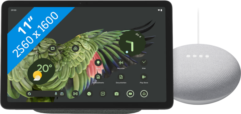 Google Pixel Tablet 256GB Wifi Grijs + Nest Mini Wit