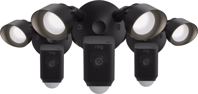 Ring Floodlight Cam Wired Plus Zwart 3-pack