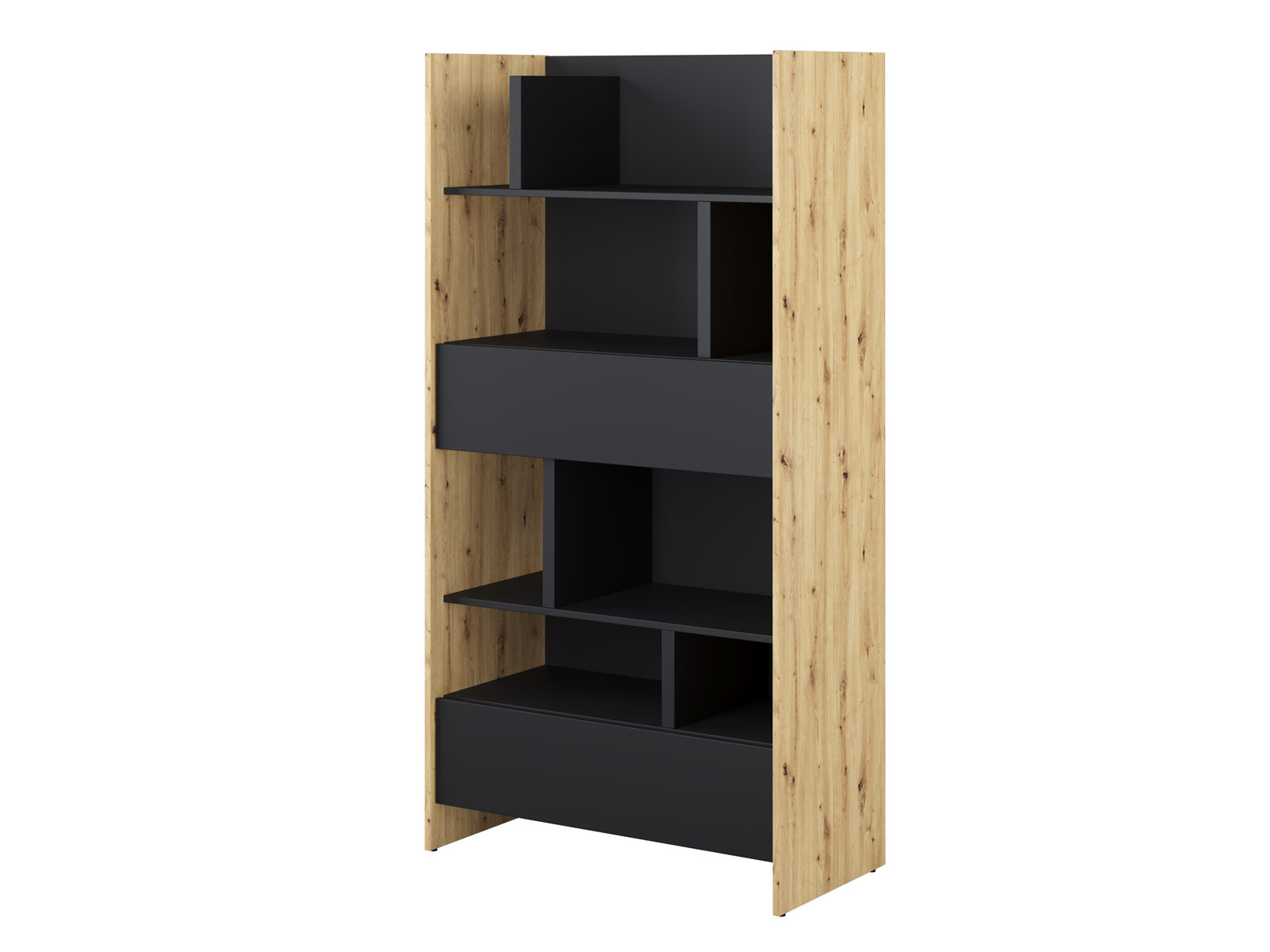 Boekenkast CONCEPTION PRO 178 cm zwart/artisan eik