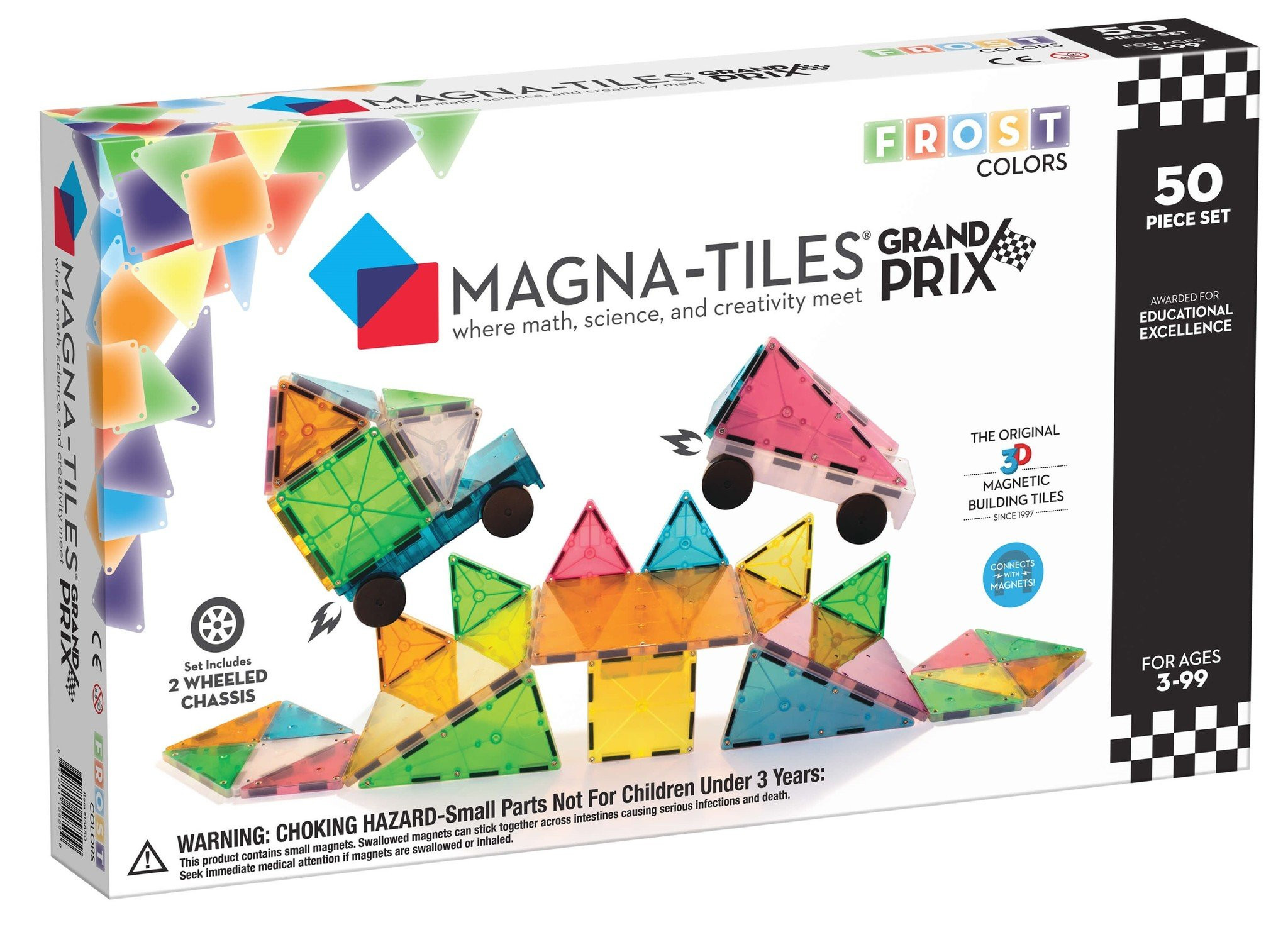 Grand Prix Frost Colors set Magnetische Tegels - 50 delig