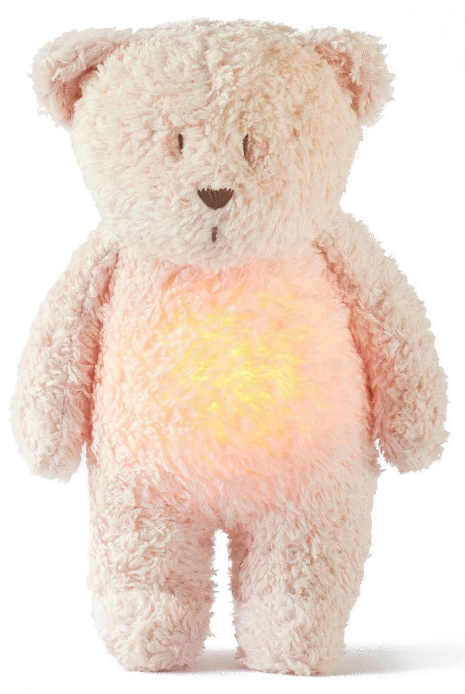 The Humming Bear Roze | Hartslag en ruis knuffel met huilsensor en licht