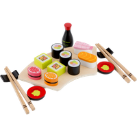 Houten sushi set