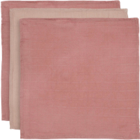 Hydrofiel Monddoekje Bamboe Katoen - Pale Pink - 3 Stuks