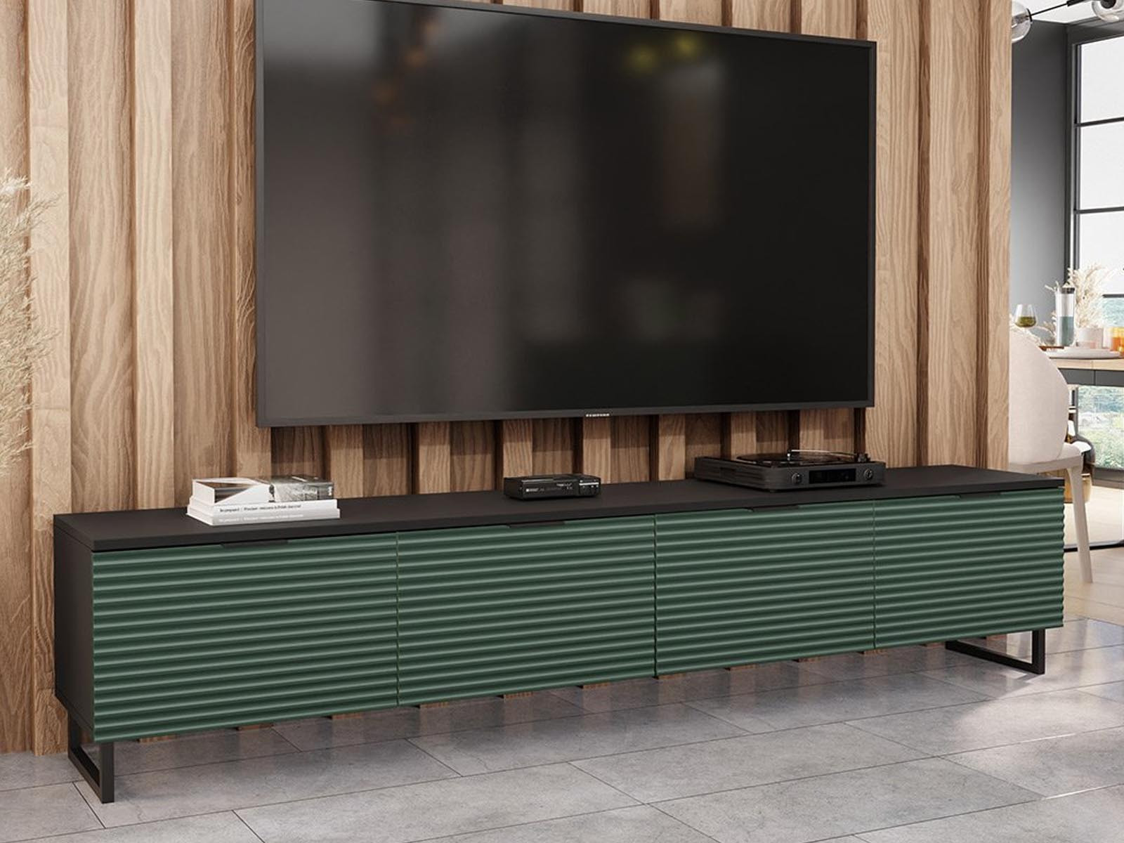 Tv-meubel DELONI 4 deuren groen