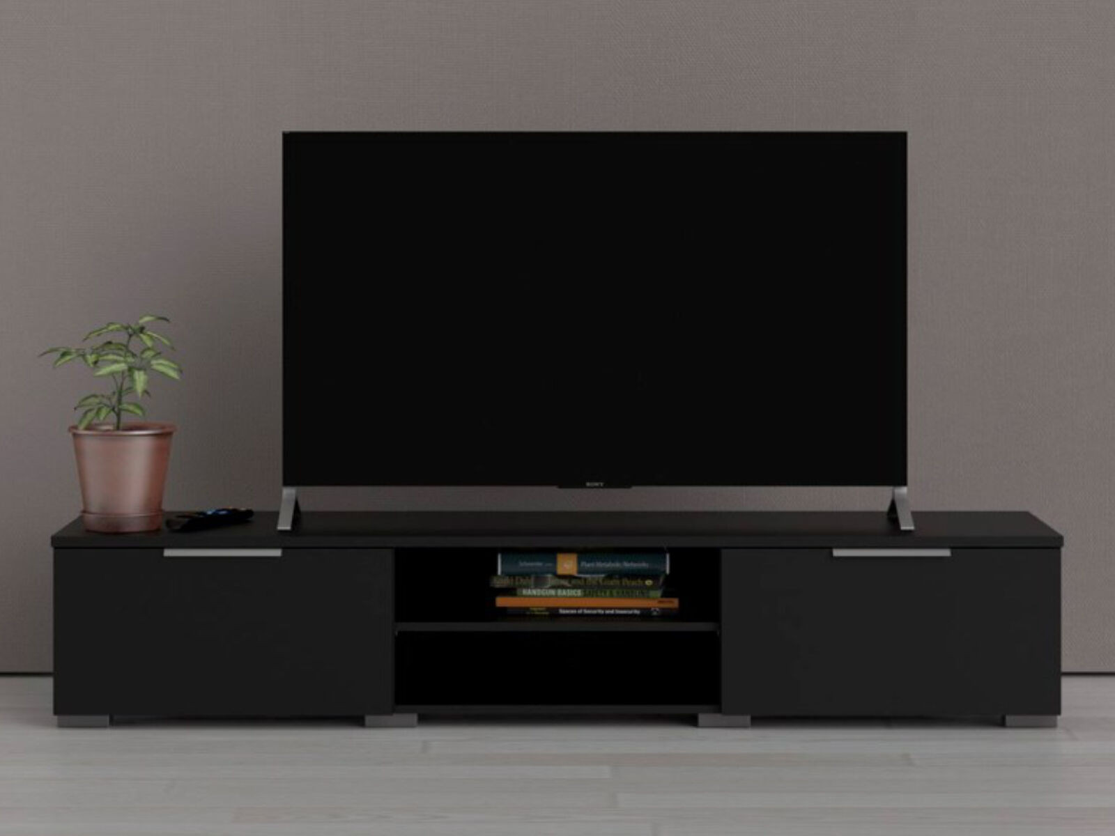 Tv-meubel MATRIX 2 lades zwart
