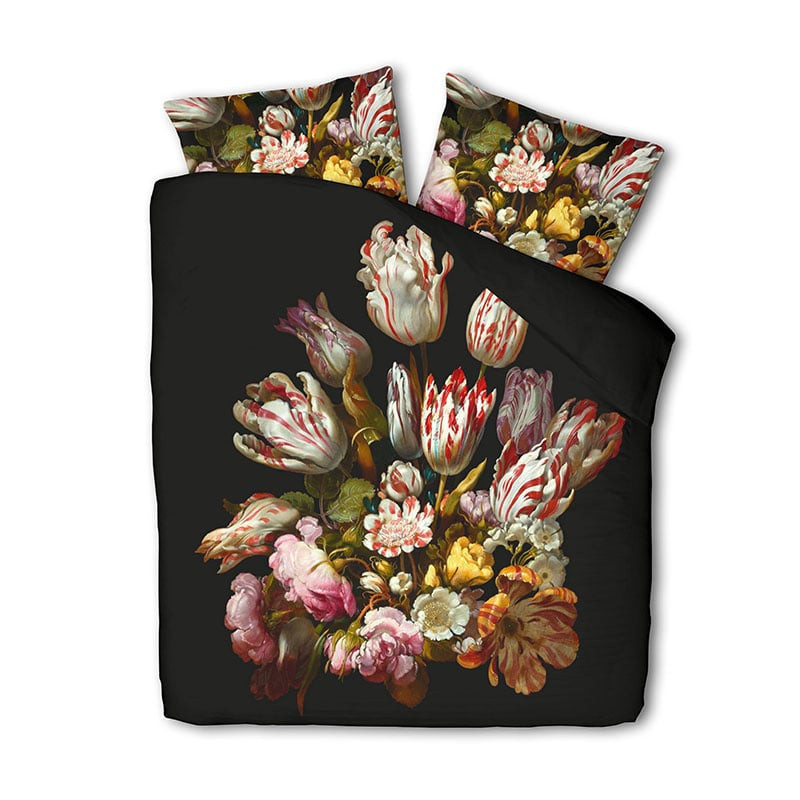 Dekbedovertrek Vintage Bouquet Dekbedovertrek - Tweepersoons (200x220 cm) - Meerkleurig Katoen - Dessin: Bloemen - Presence - Dekbed-Discounter.nl