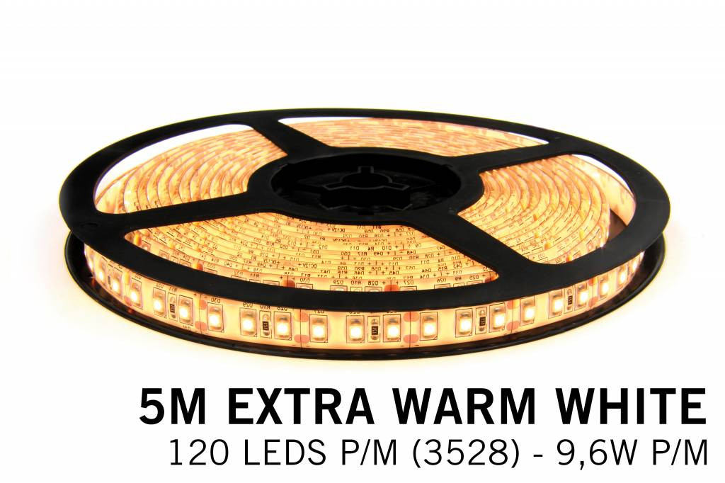 Mi·Light Extra Warm Wit Led Strip | 120 Leds pm 7,6W pm met afstandsbediening