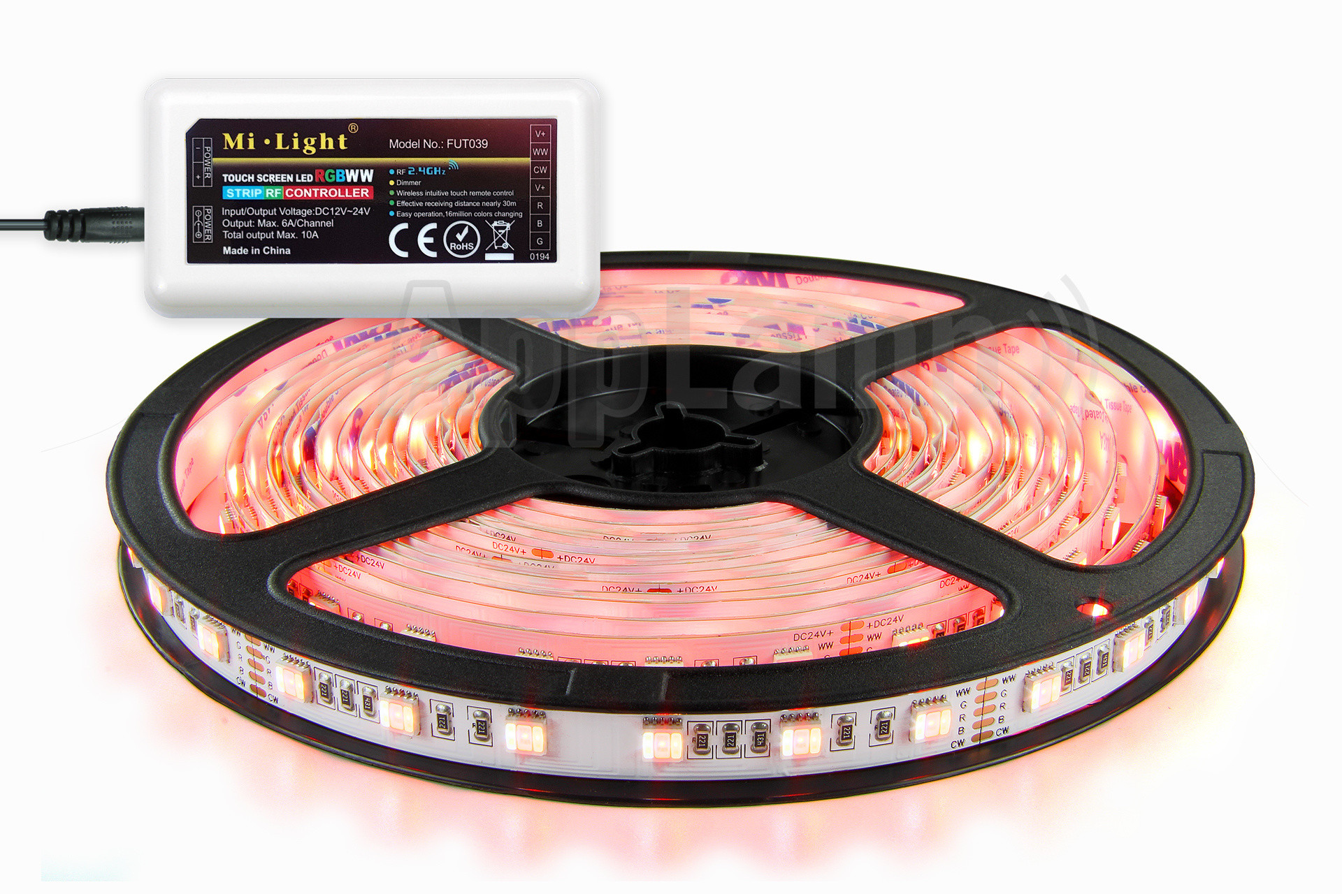 Mi·Light PRIME Ledstrip RGB Color+Dual White 60 LED/m, 5 IN 1. Via wifi en RF te bedienen (Uitbreiding)