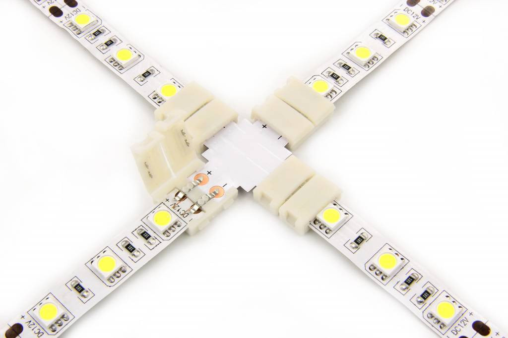X-Connector voor | Witte Led Strips | Soldeervrij