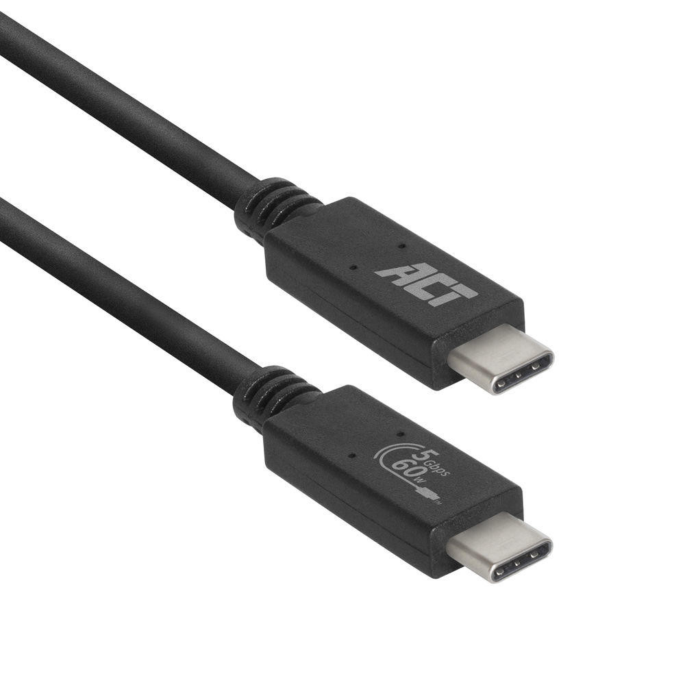 ACT USB-C 60W USB-IF Certified M/M 1m