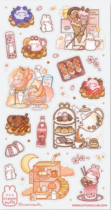Stickii Stickervel - Cutie Cafe Sweets
