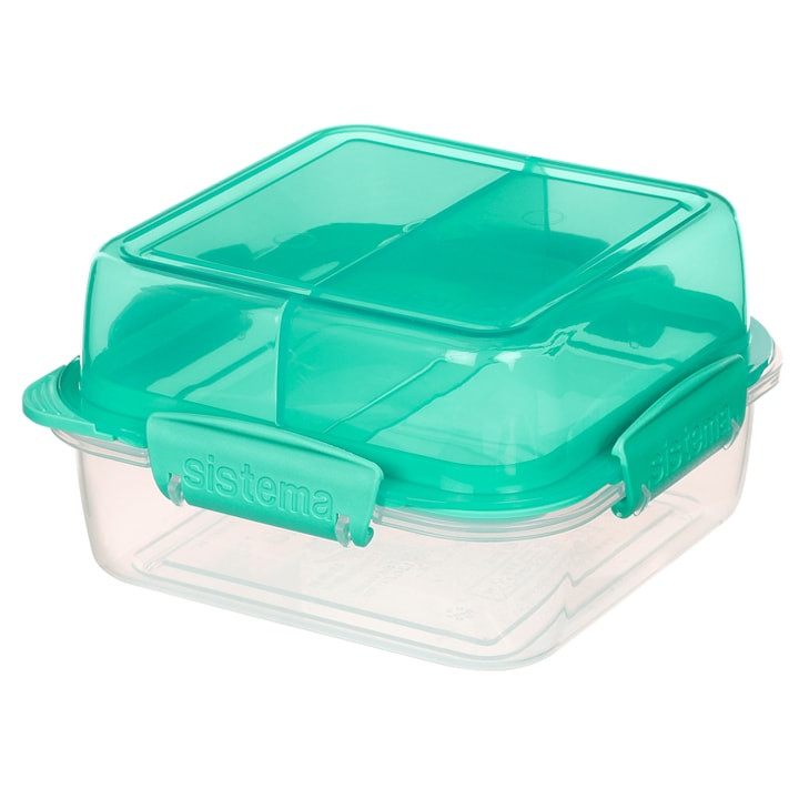 Sistema TO GO - Vierkante Lunch Stack - 1.240 ml Minty Teal
