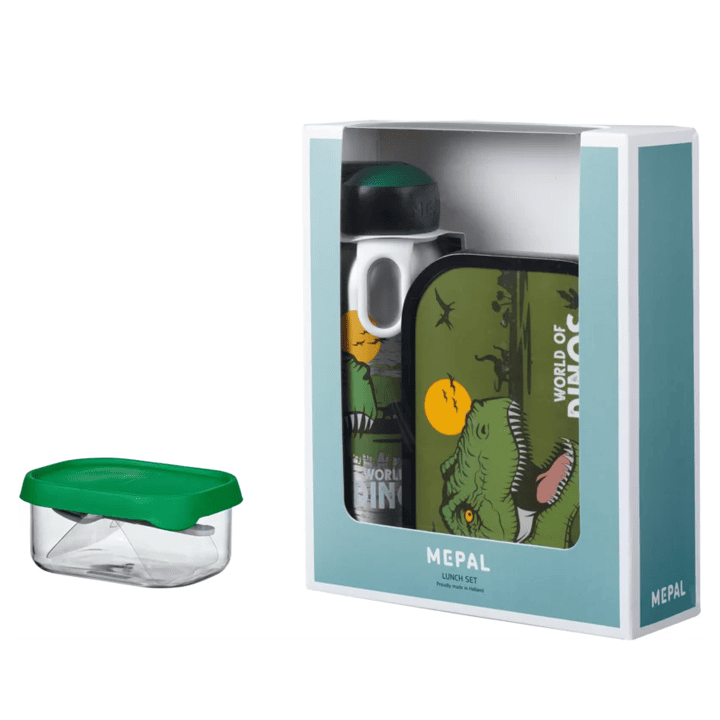 Mepal Campus - Lunchbox + Waterfles + Fruitbox - Dino