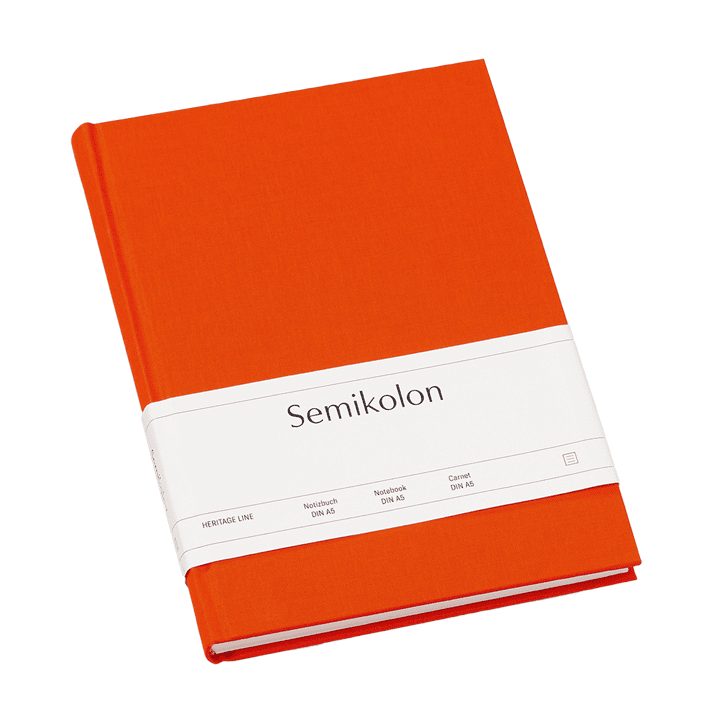 Semikolon - Notitieboek A5 - Oranje