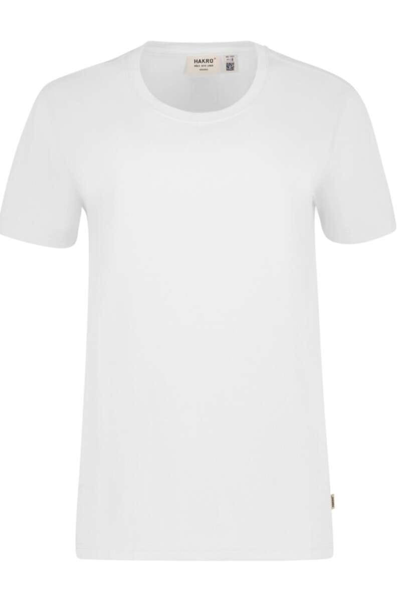 HAKRO Organic Regular Fit T-Shirt ronde hals wit, Effen