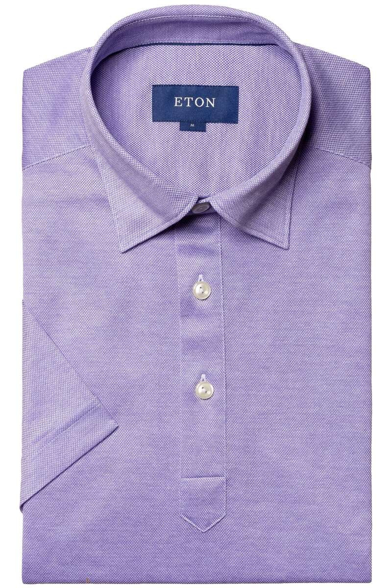 ETON Slim Fit Polo shirt Korte mouw paars