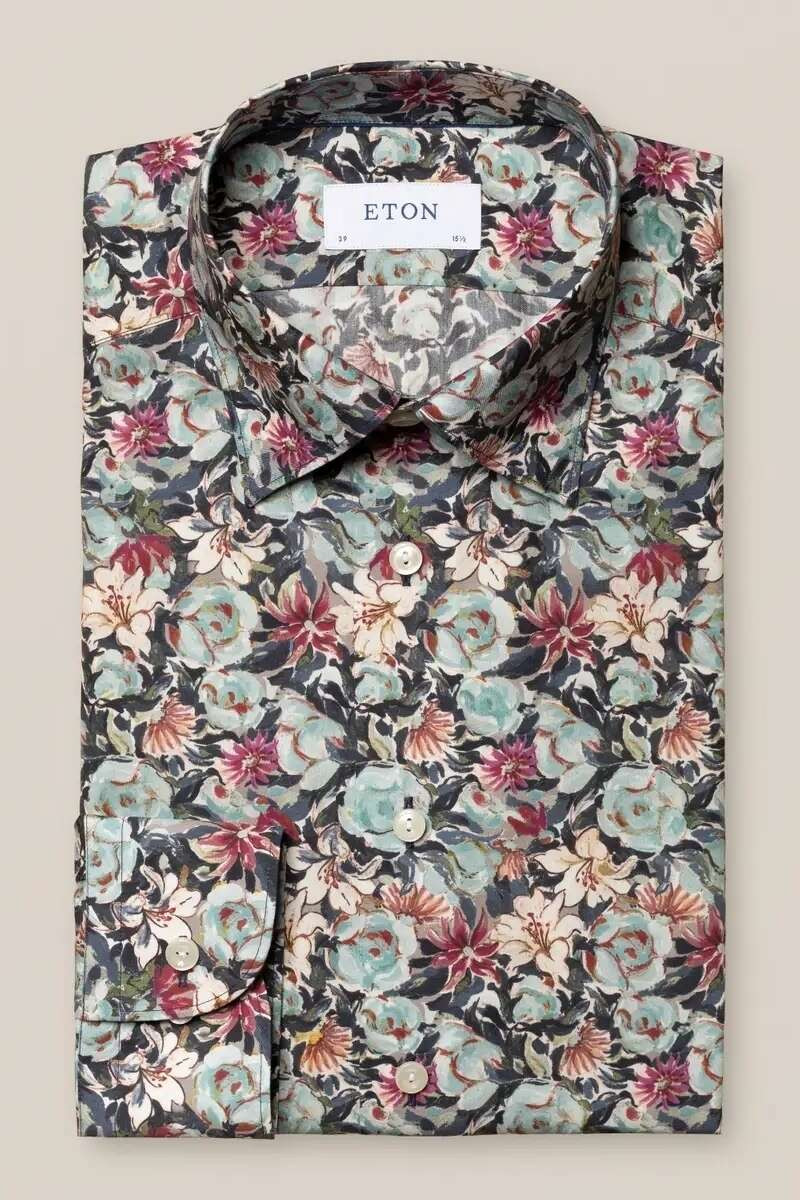 ETON Contemporary Fit Overhemd veelkleurig, Bloemen