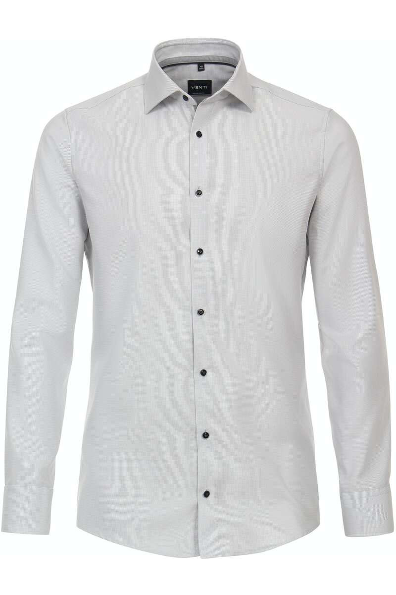 Venti Modern Fit Overhemd grijs/wit, Motief