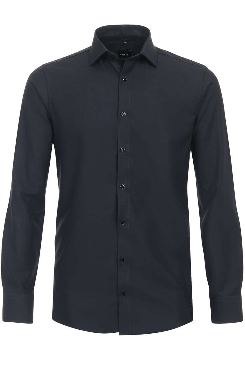 Venti Modern Fit Overhemd zwart, Motief