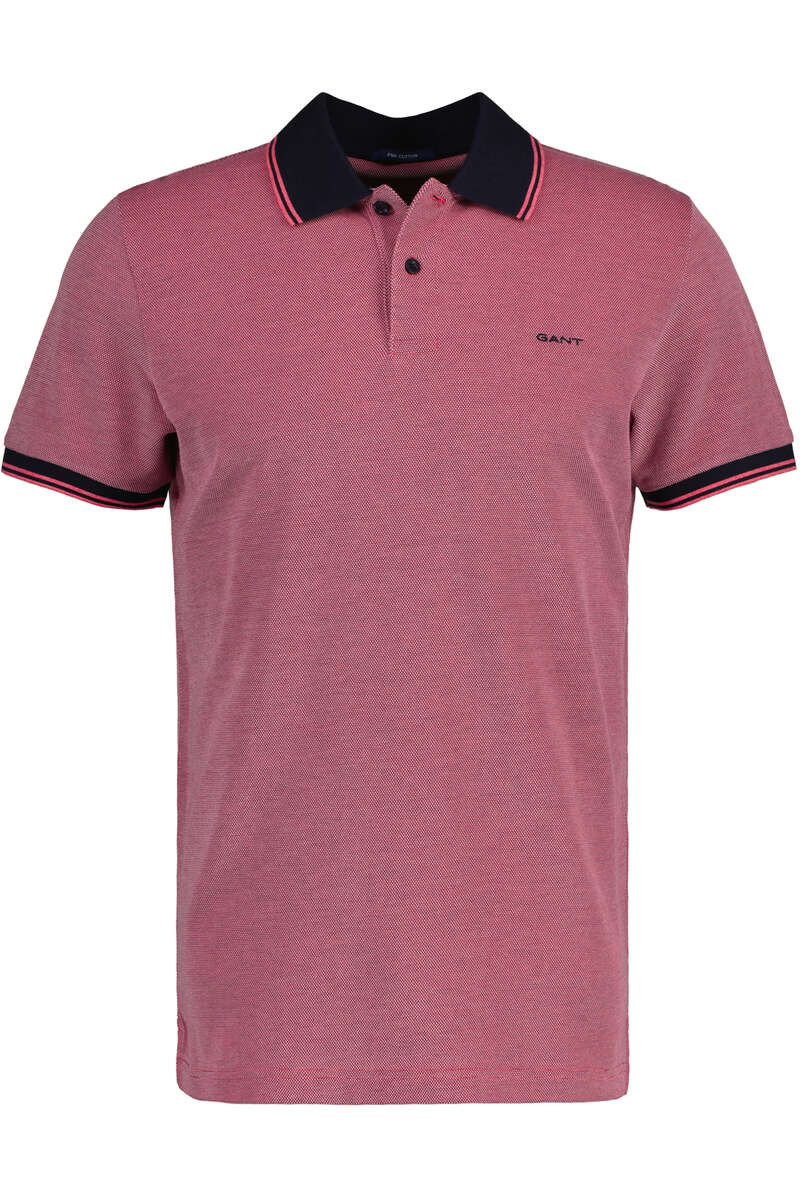 GANT Regular Fit Polo shirt Korte mouw roze