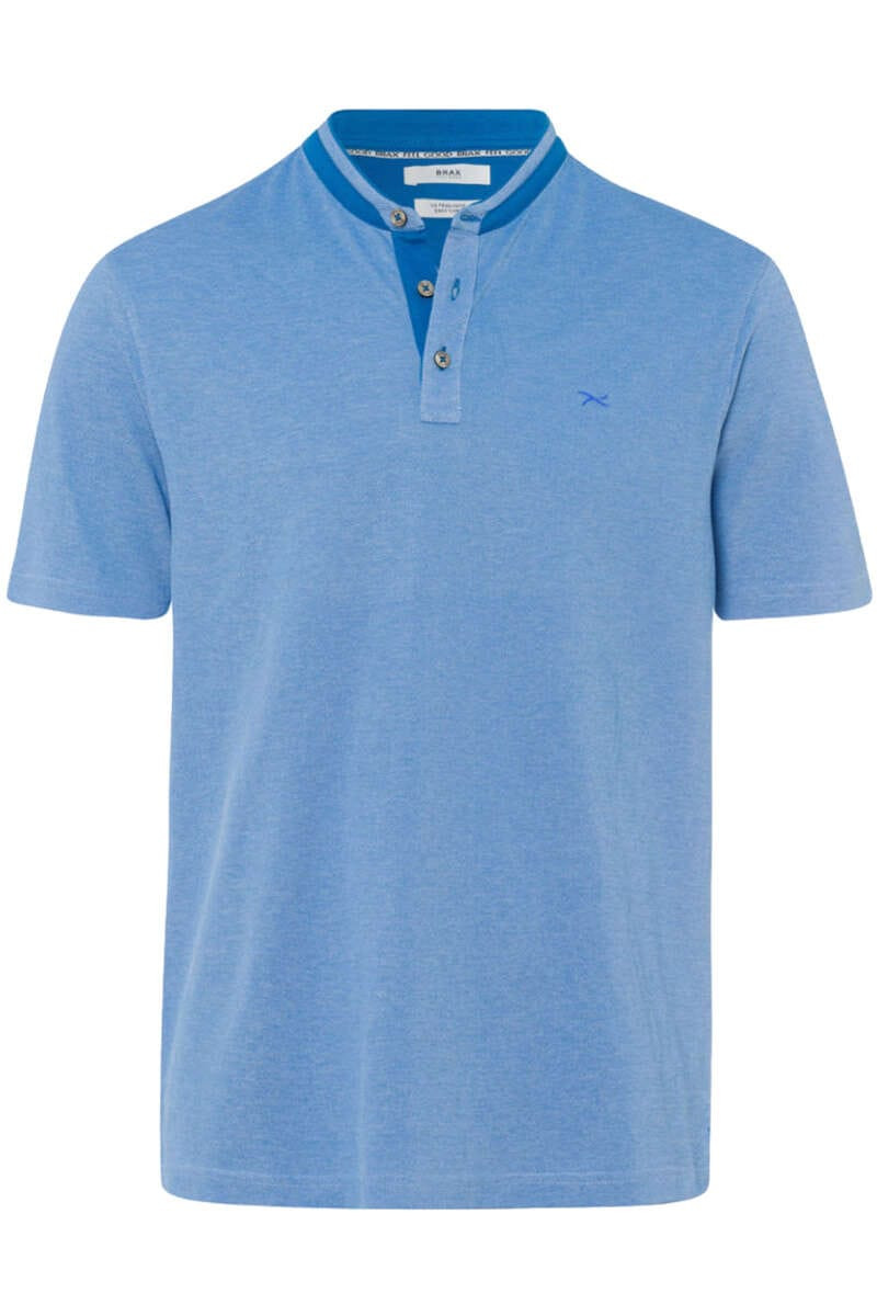 Brax Casual Modern Fit Polo shirt Korte mouw blauw