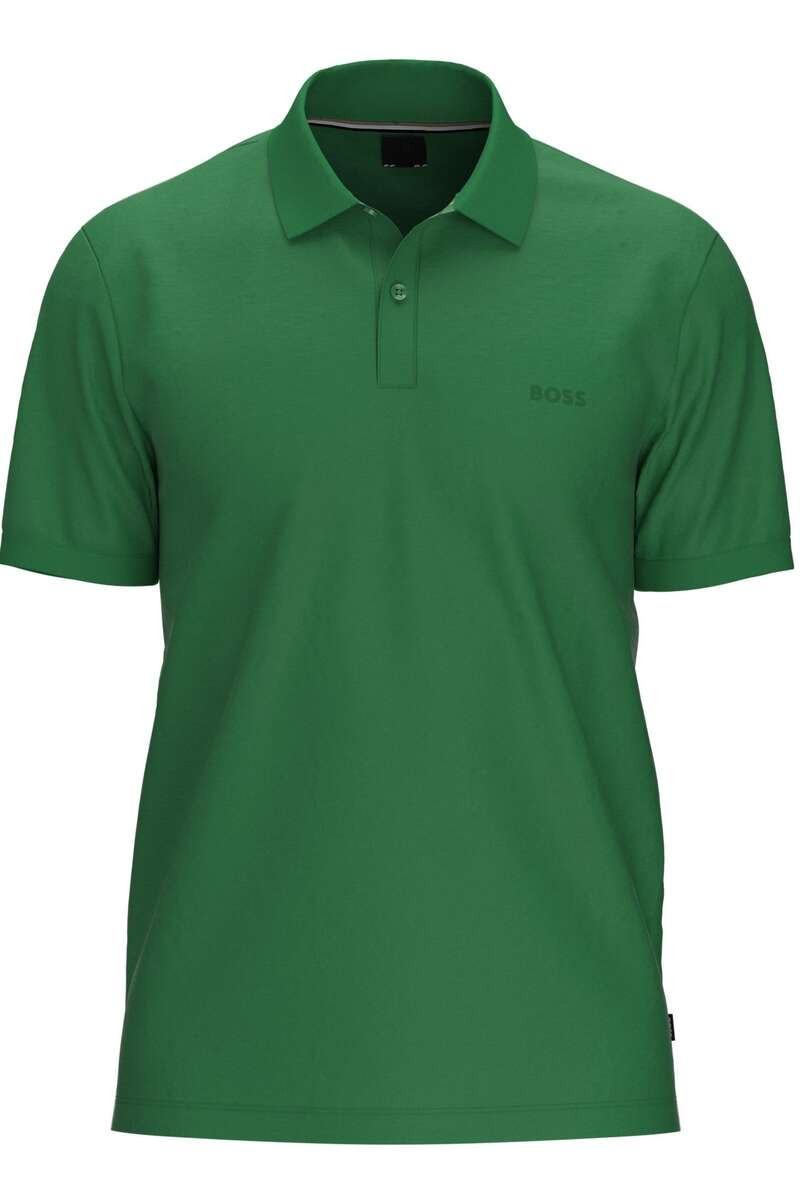 BOSS Regular Fit Polo shirt Korte mouw groen
