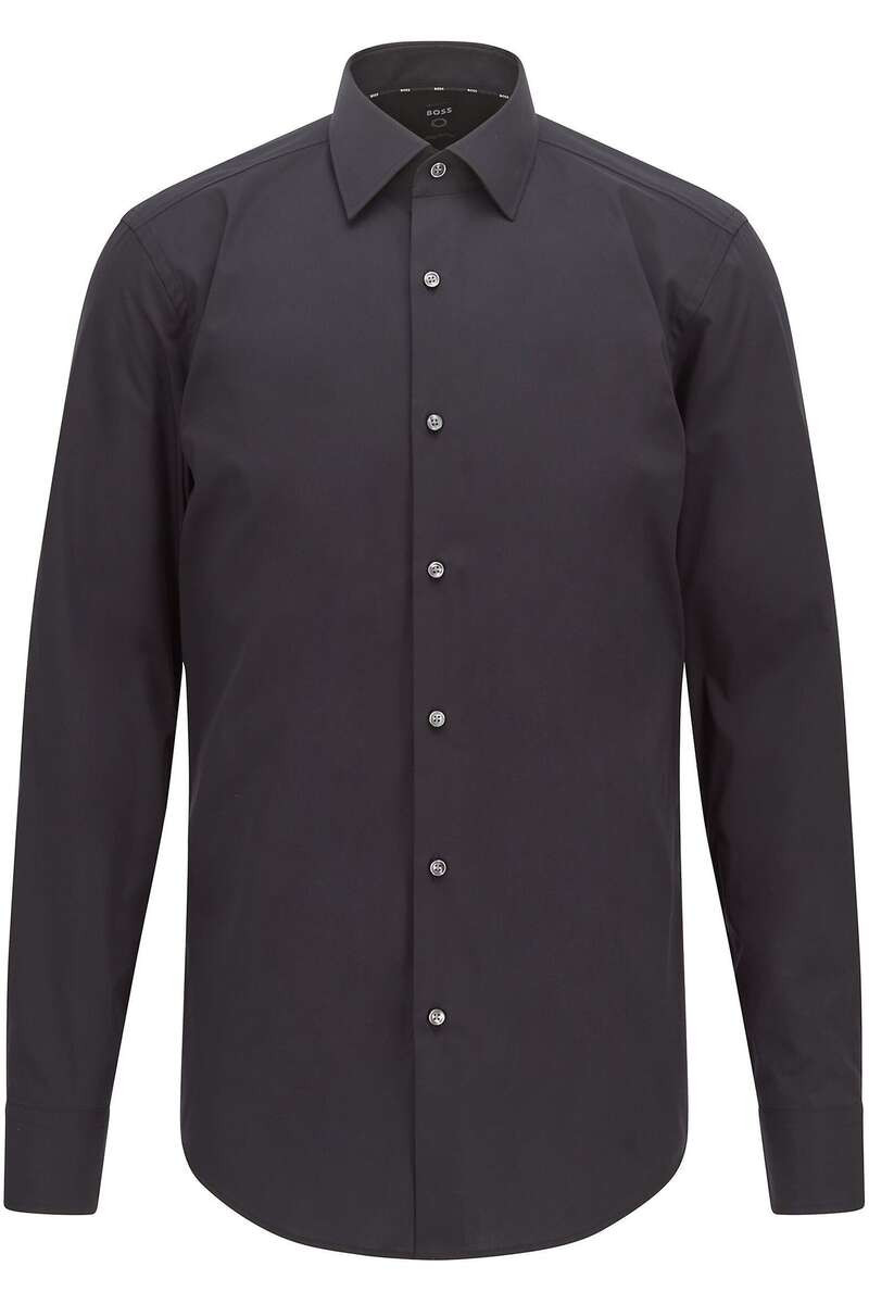BOSS Slim Fit Overhemd ML6 (vanaf 68 CM) zwart