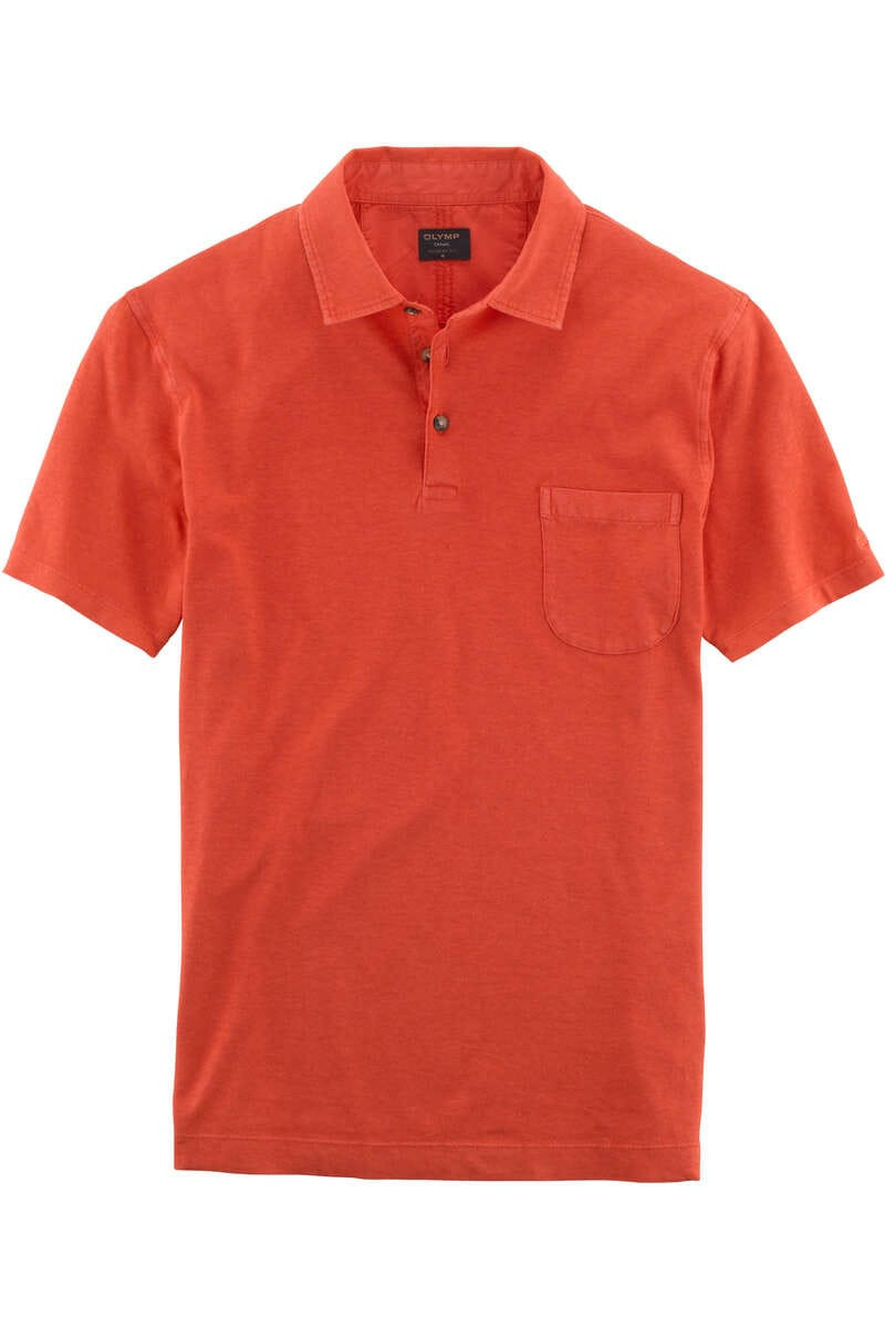 OLYMP Casual Modern Fit Polo shirt Korte mouw rood