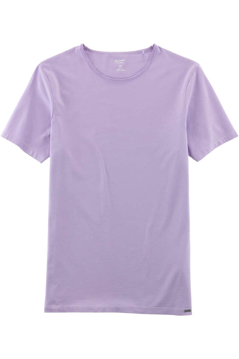 OLYMP Level Five Casual Body Fit T-Shirt ronde hals lila, Effen