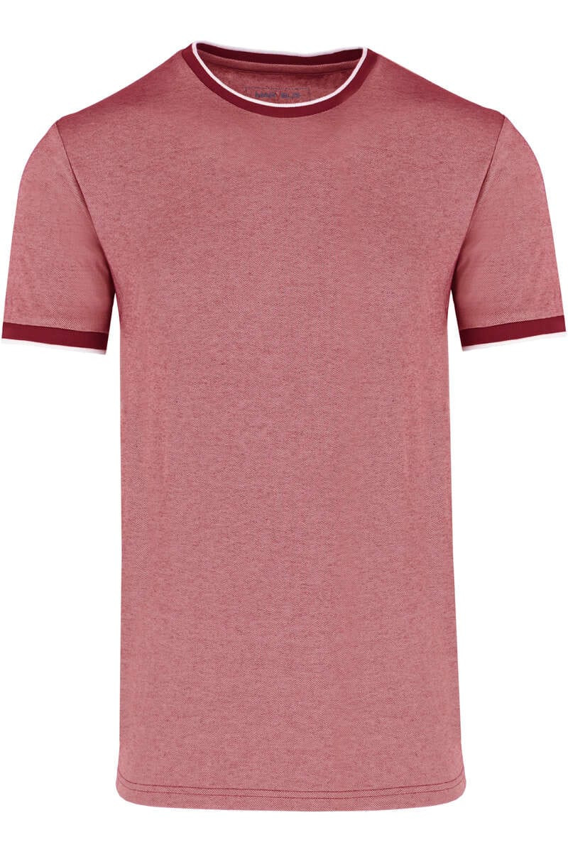Marvelis Casual Modern Fit T-Shirt ronde hals rood, Effen