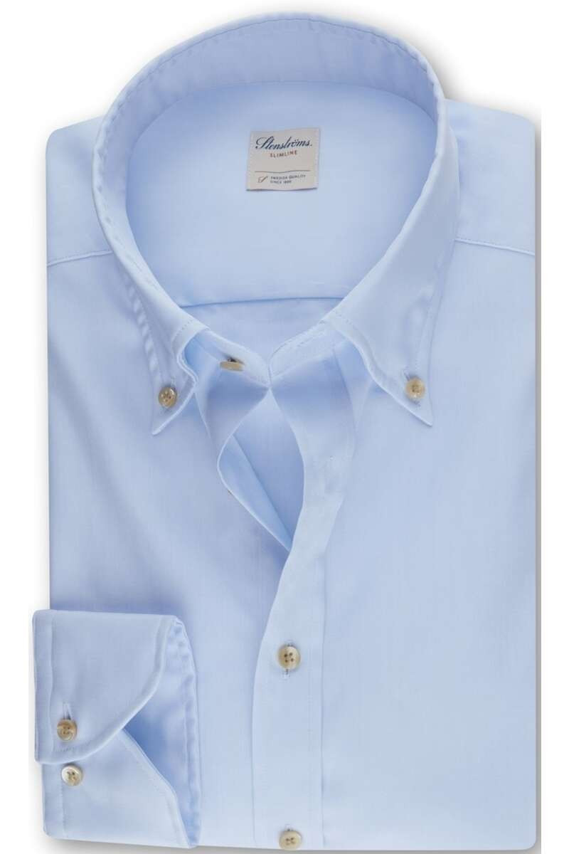 Stenströms Slimline Overhemd lichtblauw, Effen