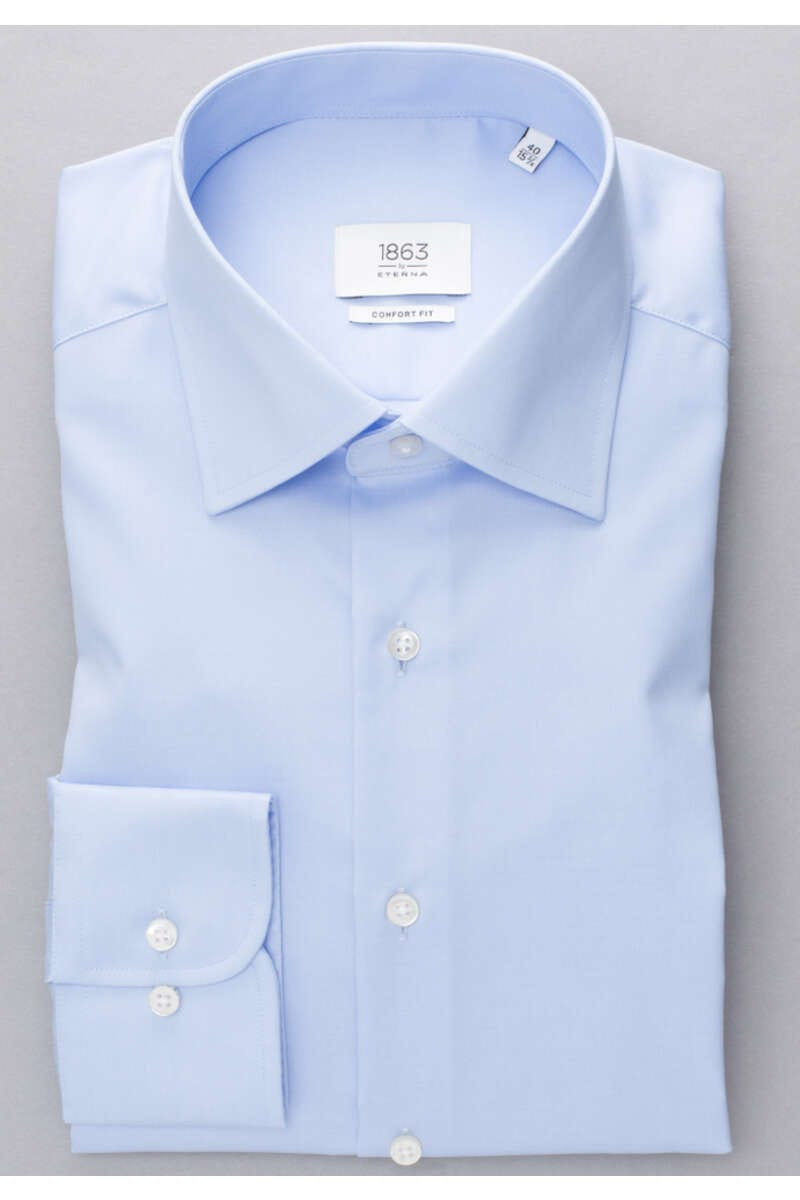 ETERNA 1863 Comfort Fit Overhemd lichtblauw, Effen