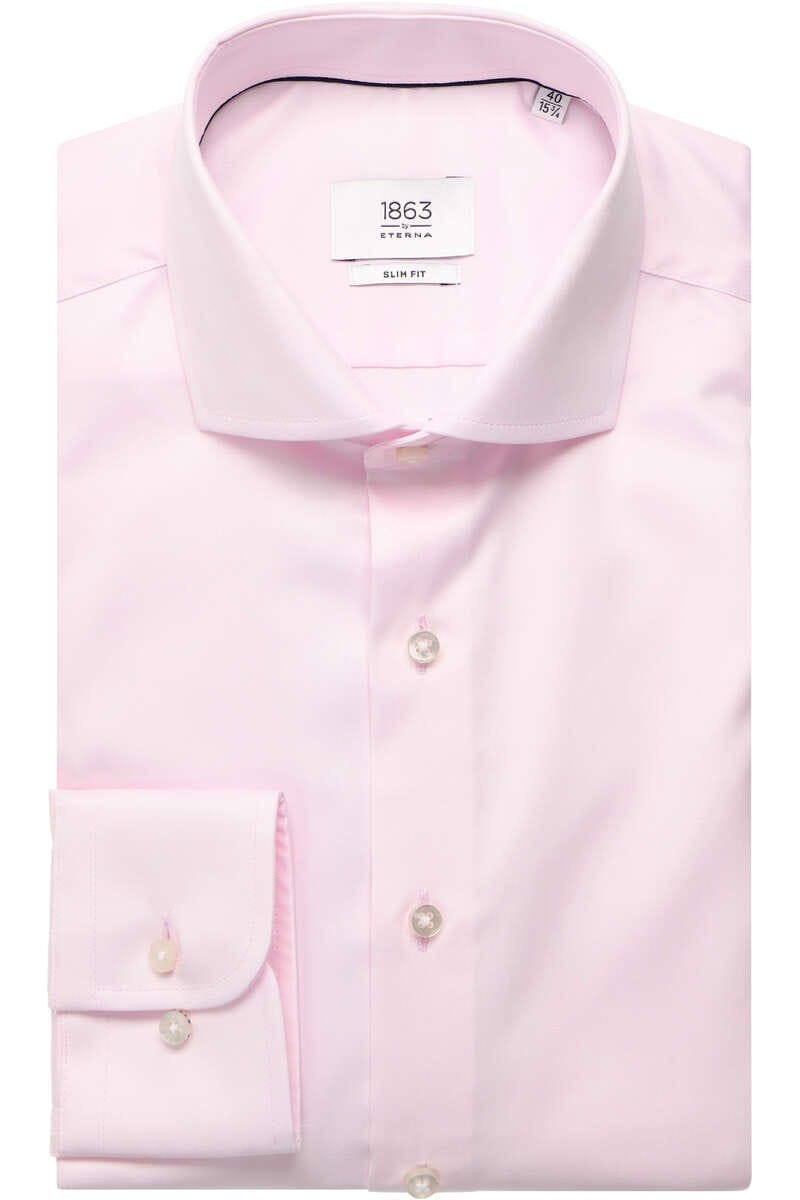 ETERNA 1863 Slim Fit Overhemd roze, Effen