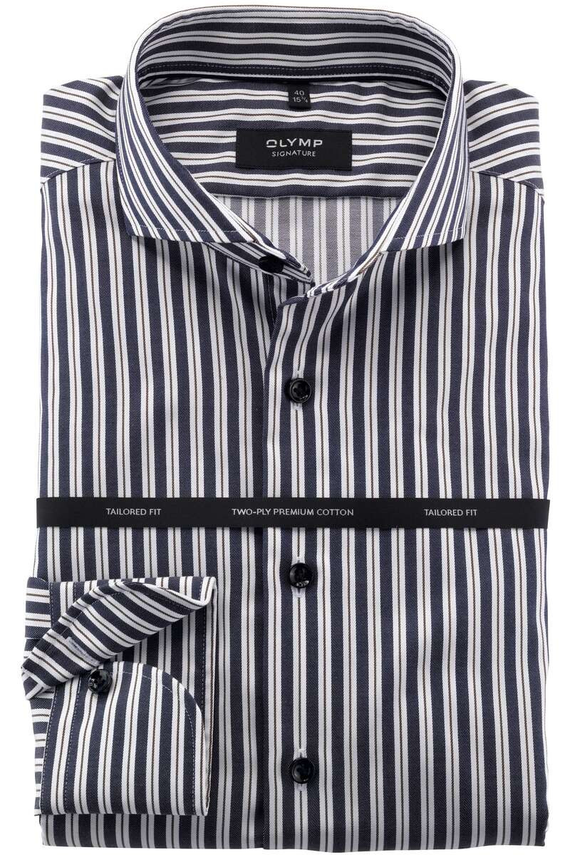 OLYMP SIGNATURE Tailored Fit Overhemd ML6 (vanaf 68 CM) nachtblauw