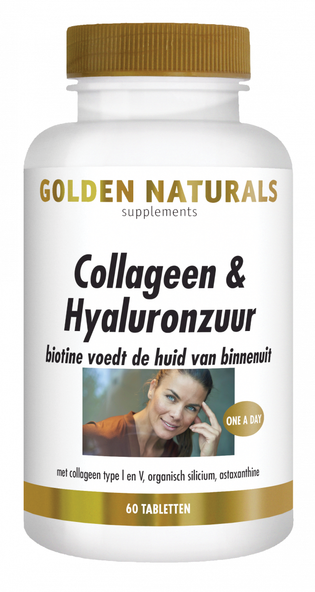Golden Naturals Collageen & Hyaluronzuur Tabletten