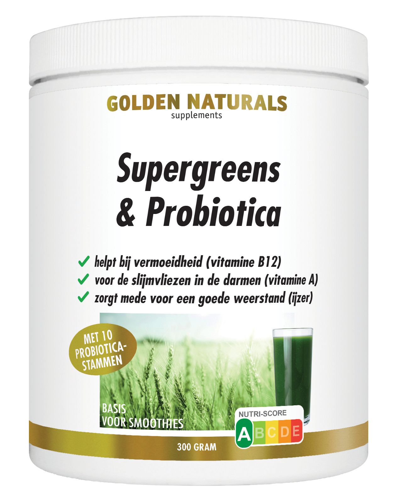 Golden Naturals Supergreens & Probiotica Poeder