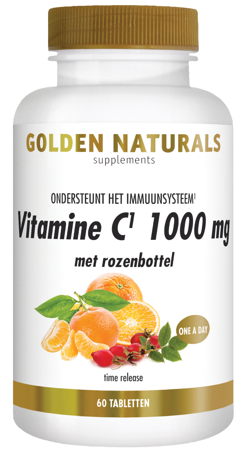 Golden Naturals Vitamine C 1000mg met rozenbottel Tabletten