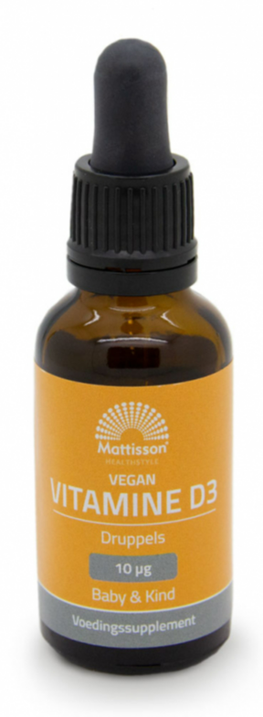 Mattisson Healthstyle Vitamine D3 Baby&Kind Vegan Druppels