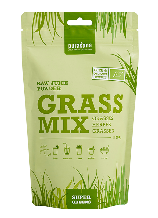 Purasana Grass Mix Vegan Grassensap Poeder
